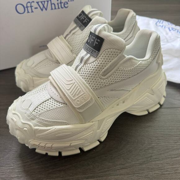 Off-White Glove Round Toe Sneakers Size 40/10 Chunky Authentic Designer - Picture 2 of 10